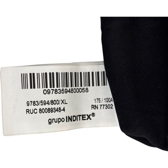 Zara Womens Velvet Fringe Sequin Dress Mini Bodycon Size XL Black 9783/594 NWT - Picture 9 of 13